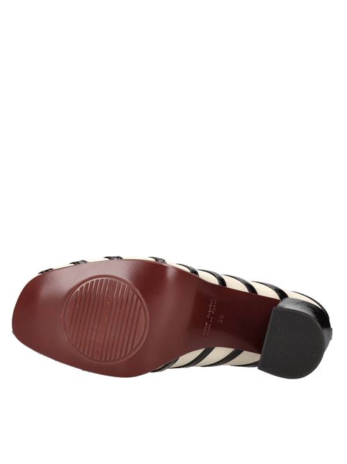 Leather pumps CHIE MIHARA | FANGA FOXLECHE-NERO-ROSSO